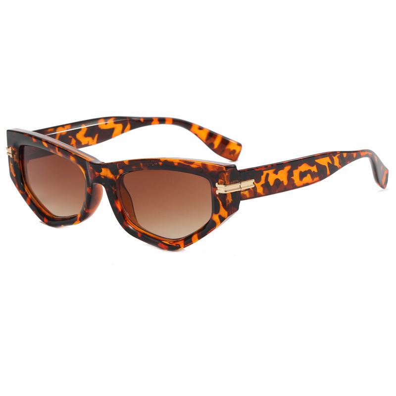 Irregular Cat Eye Sunglasses Rice Nail Sunglasses Fashion Sunglasses Ladies Retro Ins Sunscreen Retro