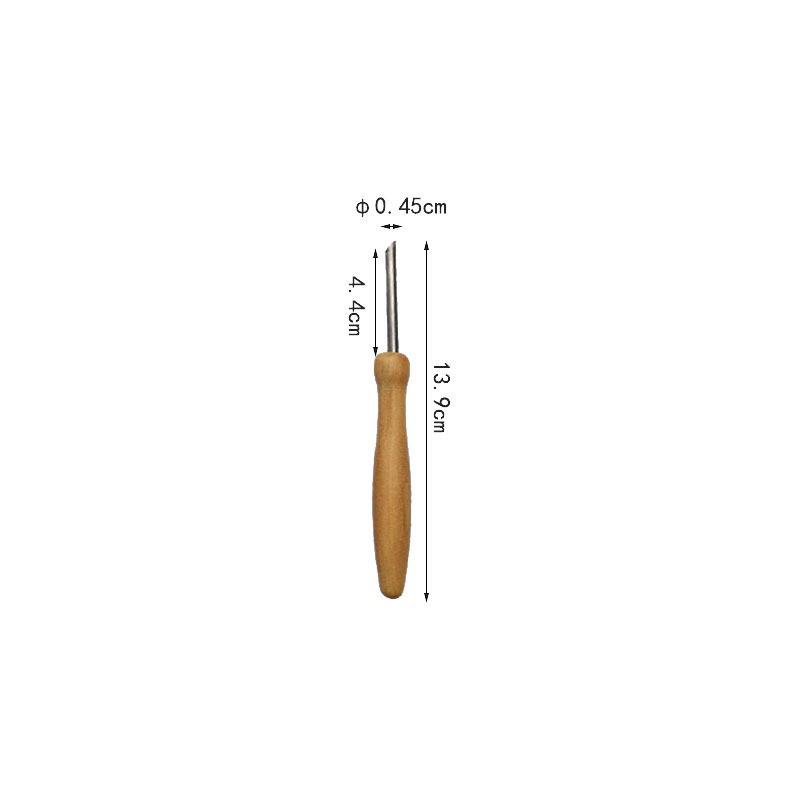 4-Piece Stainless Steel Clay Sculpting Tool Set: Polymer & Soft Clay Round Hole Puncher for DIY Art Projects