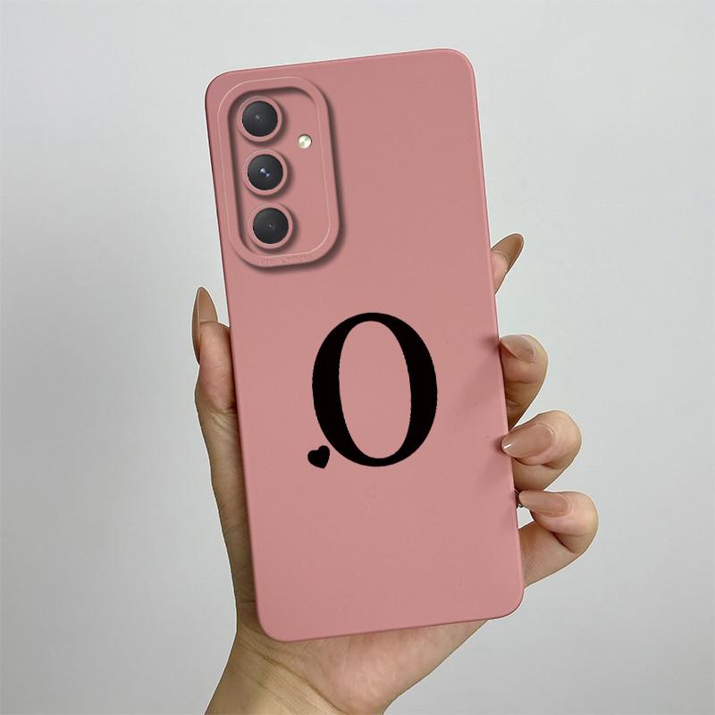 

For Samsung Galaxy A54 5G Case SM-A546B Cute Initial Letters Cover Soft Silicone Phone Case For Samsung A54 M54 A34 5G Fundas Samsung A34 5G