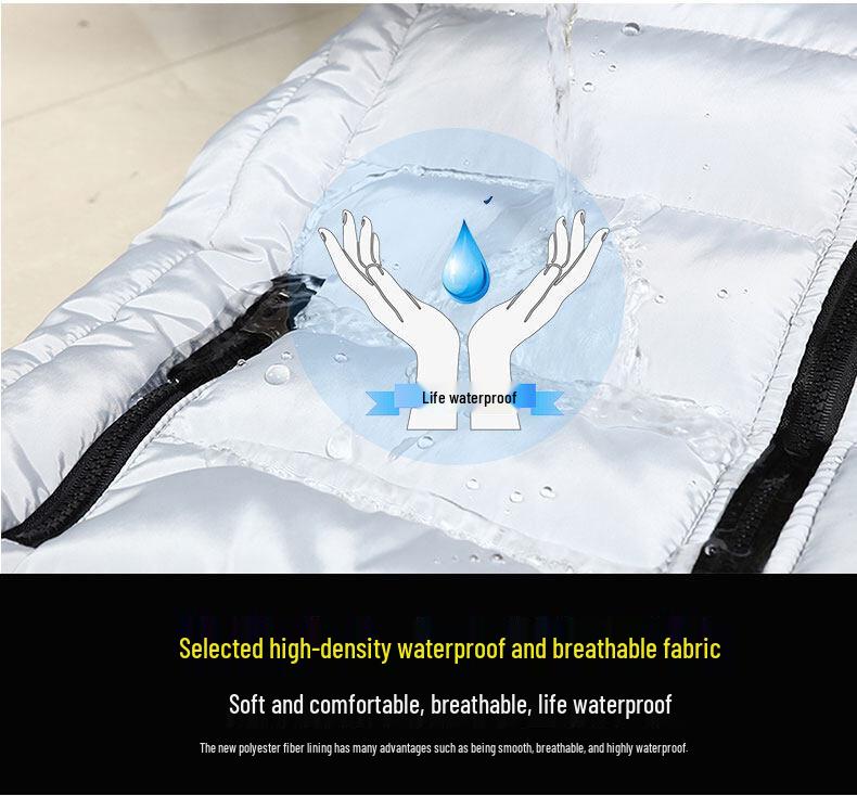 Herren Übergröße Verdickte Baumwollweste Jacke - Herbst/Winter Ärmellos Lässige Kleidung