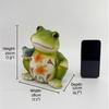 Outdoor Frog-shape Sculpture Solar LED Warm White Garden Light Resin Water-Resistant Courtyard Home Landscaping Decor