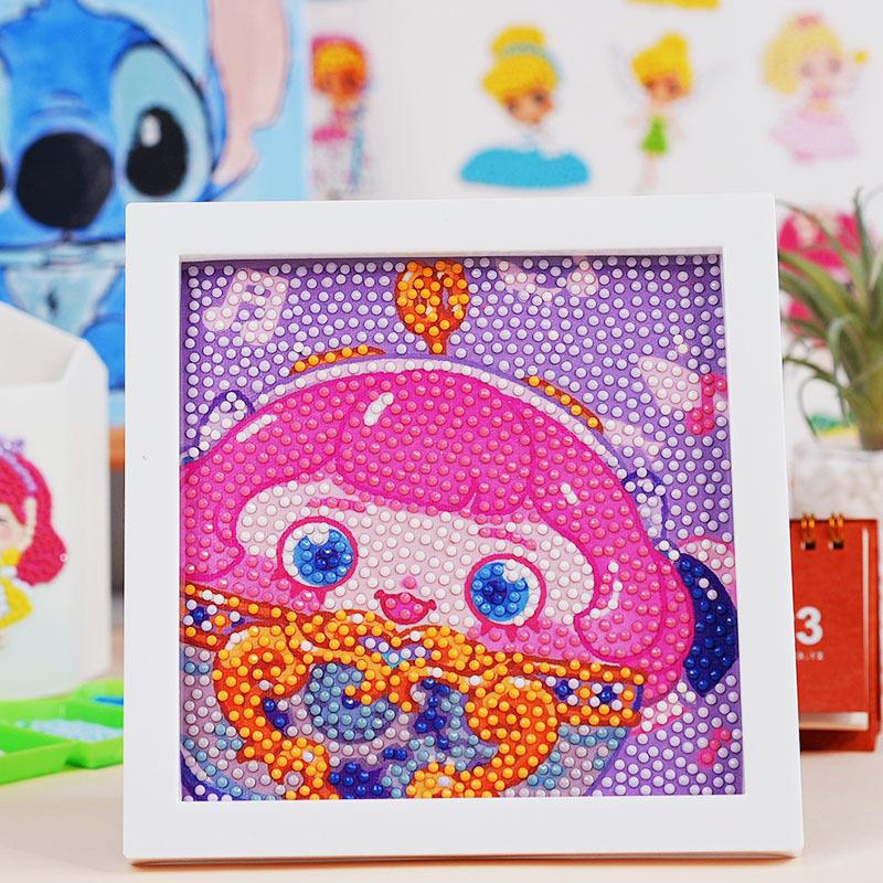 Children'S Diamond Painting Handmade Diy Masonry Painting Cartoon Diamond Sticker Bedroom Living Room Decorative Painting Photo Frame