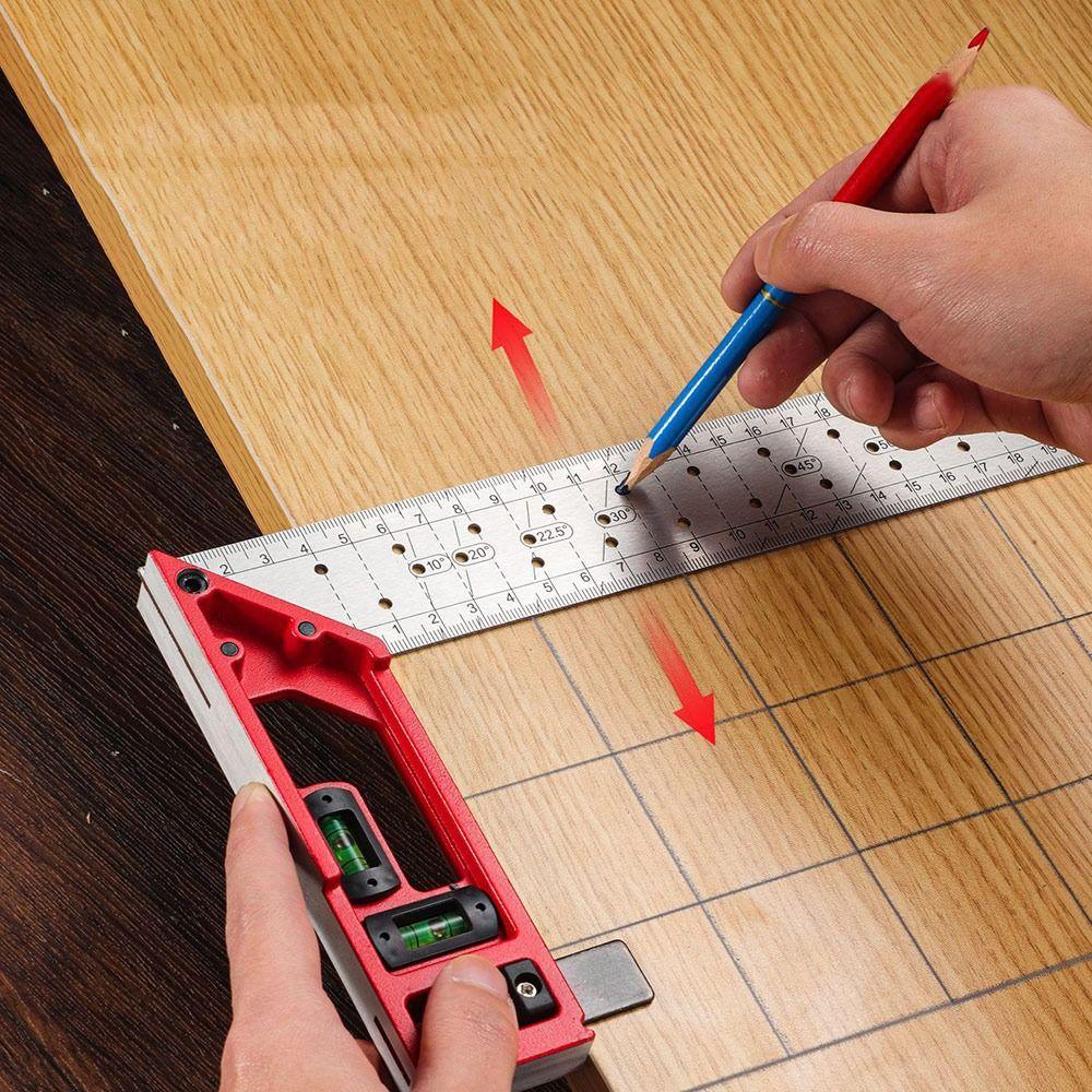 L-shaped Right Angle Ruler High-precision Measuring Ruler New Woodworking Angle Ruler