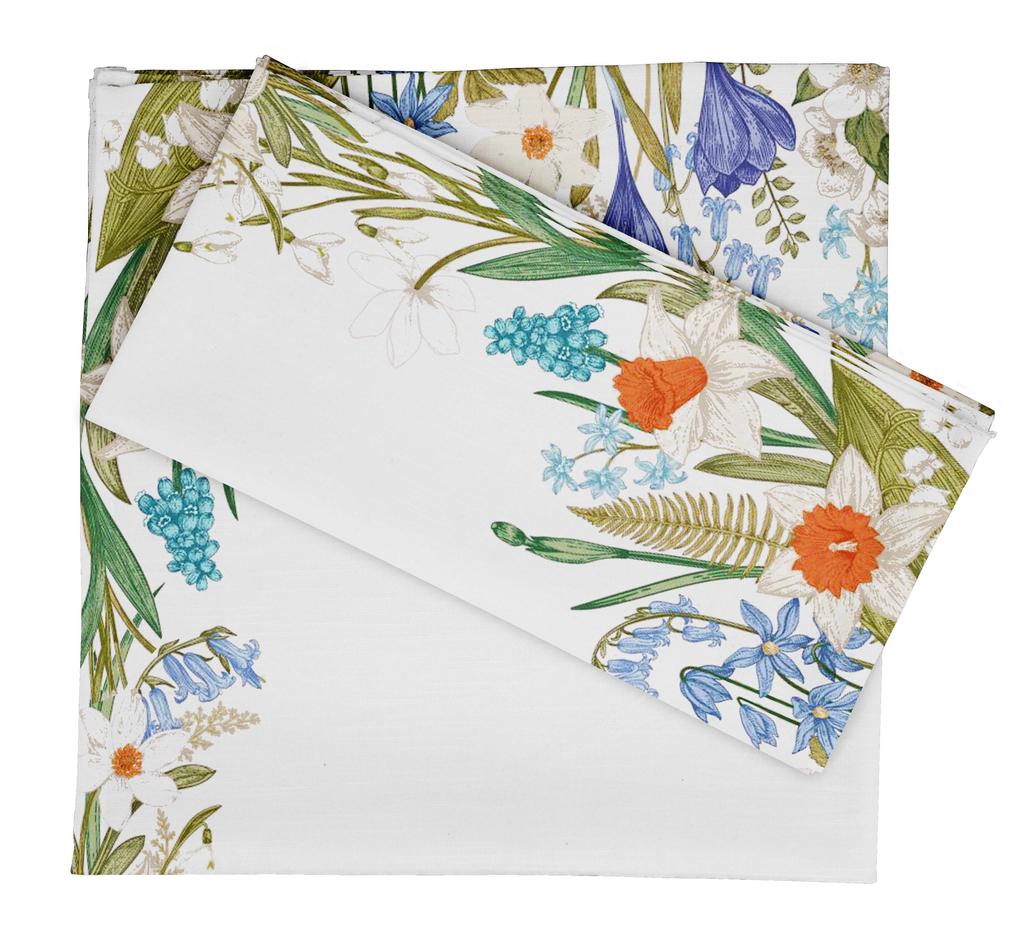 Vargottam Luxury Collection Dinner Table Linen Decor Cotton Napkin Printed Fabric Reusable Napkins Set Of 12, 20   X 20   - Watercolor