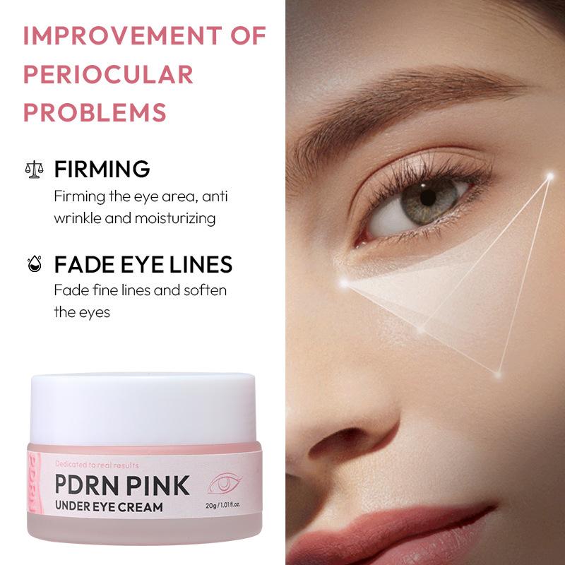 Pink peptide collagen eye cream firming and lightening salmon moisturizing Essence pdrn eye Cream