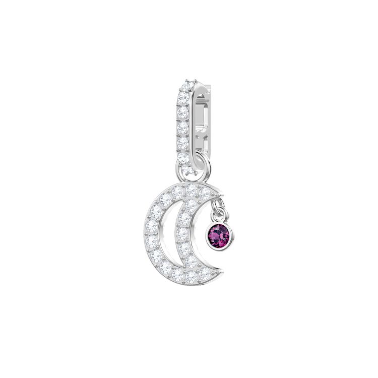 Swarovski Remix Collection Moon Pendant Without Chain Women Pendant 5429774 Box+Shopping Bag (Random Color)