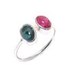Natural Indicolite Tourmaline Gemstone 925 Sterling Silver Ring Size 7 US Gift