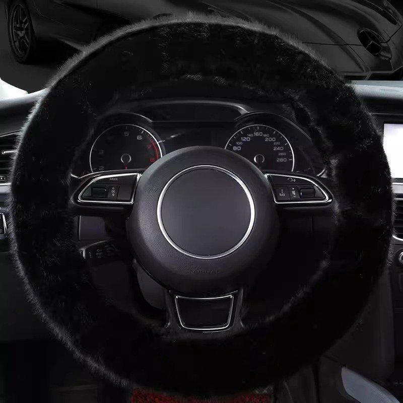 Moderne Rutschfeste Winter-Plüsch-Autolenkradabdeckung - Warm und Verschleißfest für Männer und Frauen