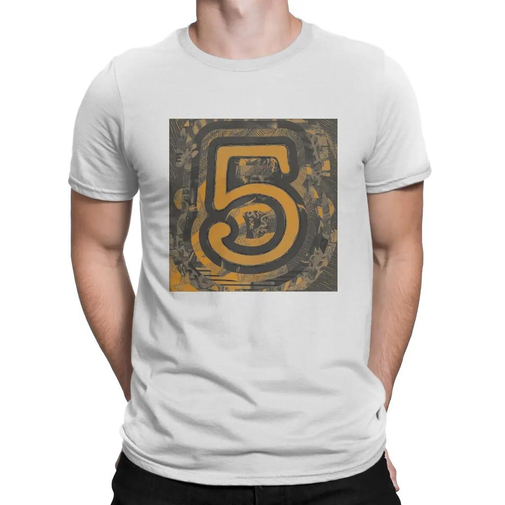 5 Music Fun T-Shirt for Men E-Ed Sheeran Novelty Cotton Tee Shirt Round Collar Short Sleeve T Shirts Original Clothing