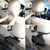 Car Rear Seat Cup Holder Foldable Back Seat Organizer Tray Car Plate Storage Rack Universal Auto Interior Accessories For Travel Daily Use