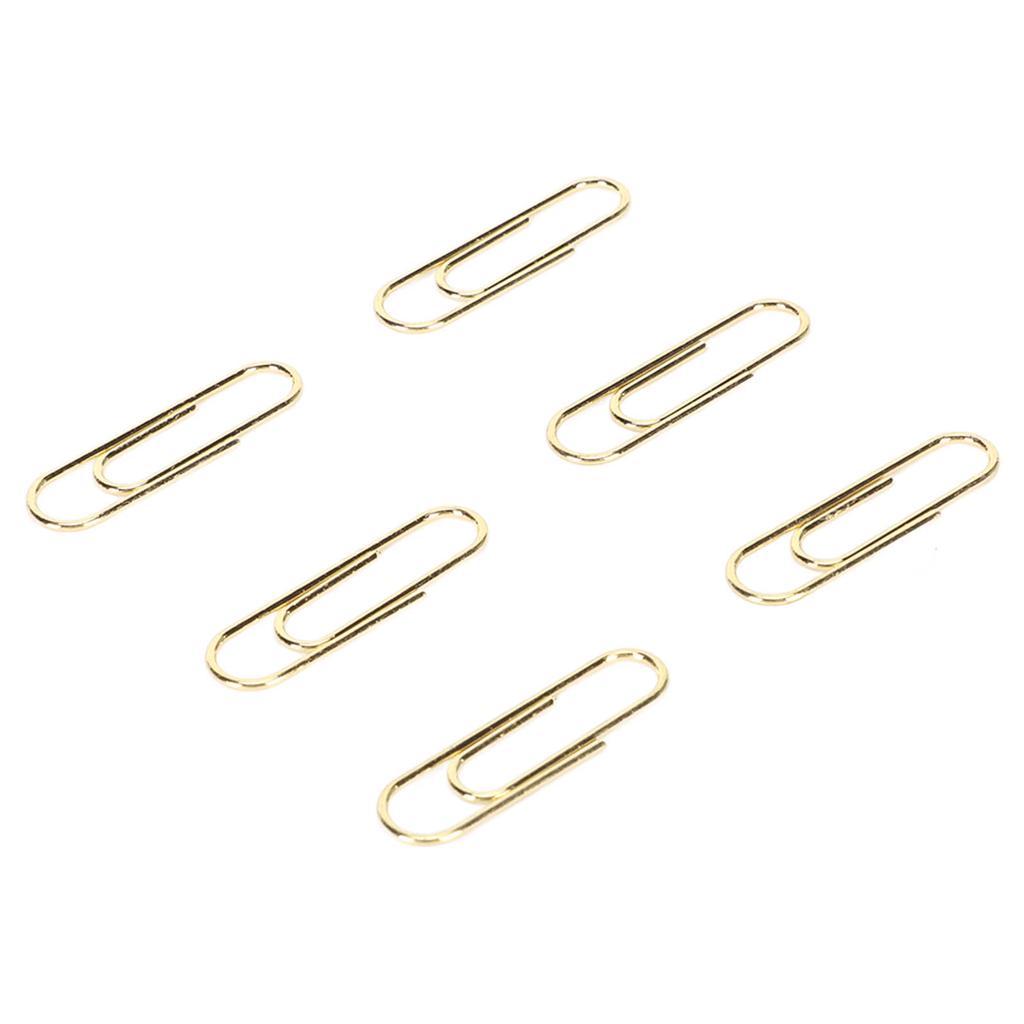 1.1in 100pcs Paper Clips Rust Prevention Increased Slip Resistance Portable Metallic Paper Clips for   Daily Use
