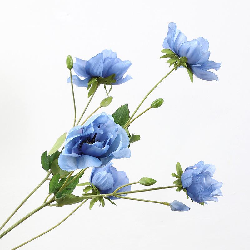 Simulation bouquet anemone, living room home decoration wedding layout simulation fake flower