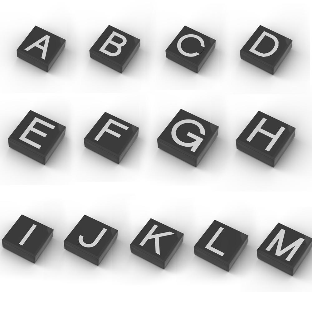 MOC 3070bpb009 Alphabet A-Z Building Blocks Set Lore 3070 Education Printed 26 Letters Bricks Toy For Children Kid Birthday Gift