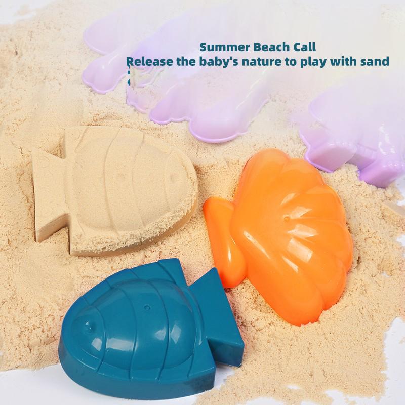 Children'S Beach Toy Set, Atv, Sand Digging And Water Toy, Beach Bucket, Hourglass, Shovel, Beach Sand Play Tool Random Colors