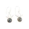 Natural Labradorite Gemstone 925 Sterling Silver Jewelry Handmade Earrings 1.63" EE-152-27
