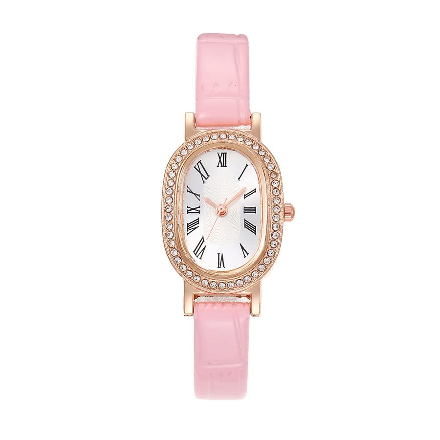 French vintage exquisite minimalist personal wine barrel leather belt quartz watch for students in the summer graduation season