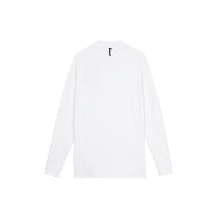 Nike Pro Logo Embroidered Solid Color Long Sleeve Fitness Shirt Men Tops White DQ6608-100