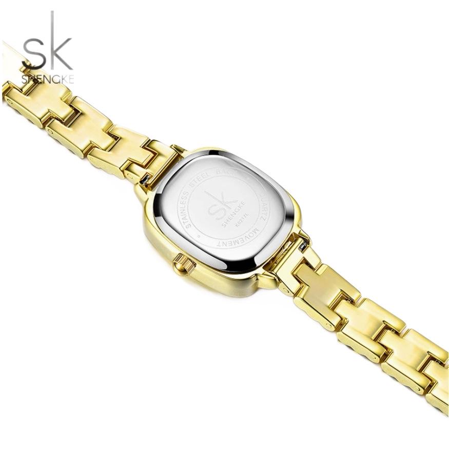 SK Gold Women's Luxury Waterproof Quartz Watch with Steel Band