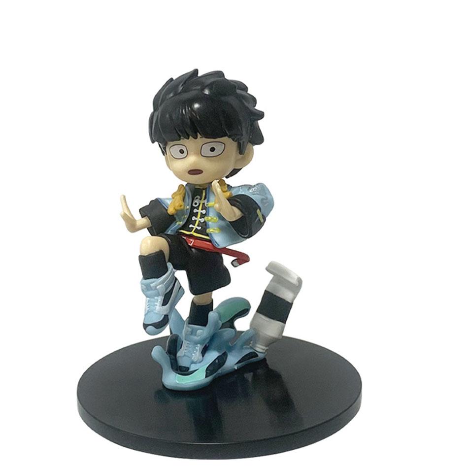 Mob Psycho Anime Figures Gk Reigen Arataka Edition Kawaii Sitting Palm Series Model Doll Desktop Ornaments Collectible Toy Q 100 Kid Friendly