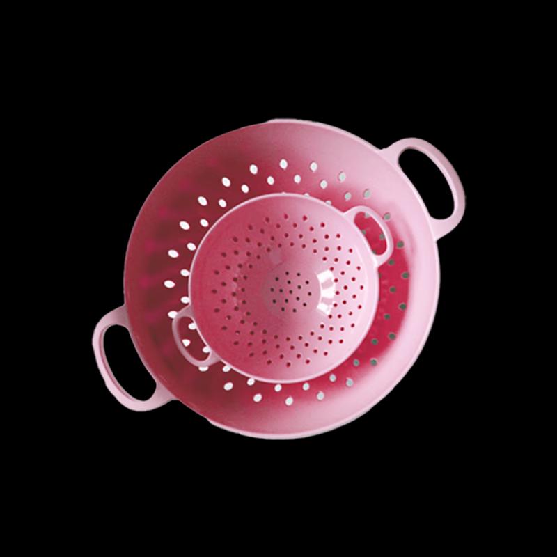 Fulu Donghao Pink Melamine Draining Bowl Set