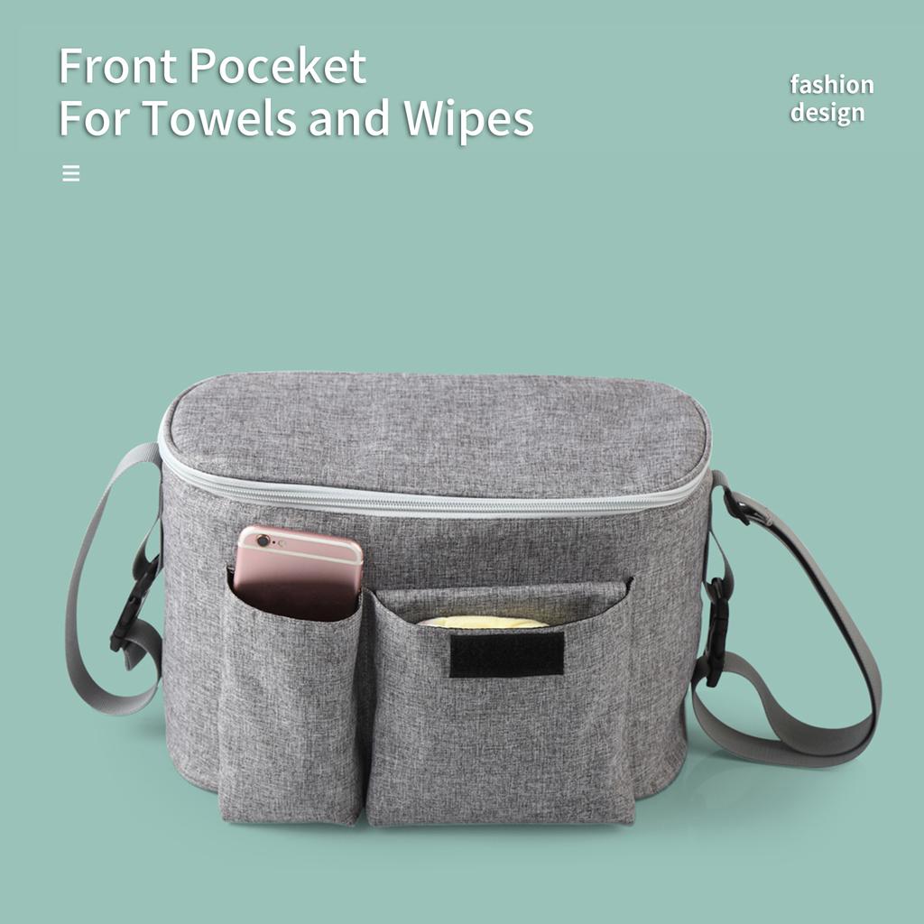 Multifunktionale Wickeltasche, staubdichter Baby-Rucksack mit abnehmbarem Schultergurt, leicht und