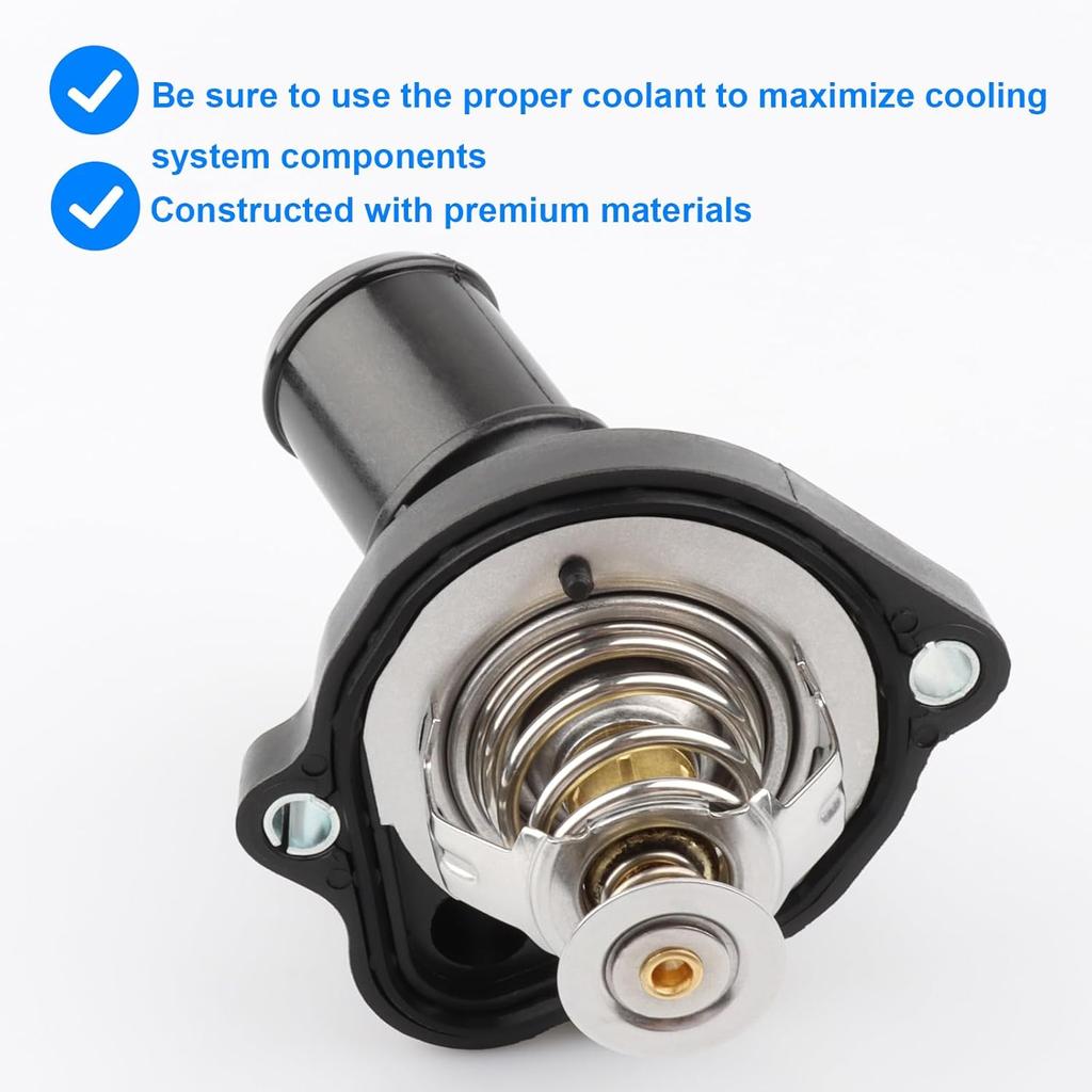 Thermostat Housing Assembly Replace RT1193, 34044 Compatible With Ford Mazda 2.0 2.3 2.5L - 2005- Escape, 2003-2011 Focus, 2006- Fusion, 2007-2011