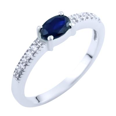 Doğal safir 0.763ct gümüş yüzük, ürün ağırlığı 2.06 gr (1762875)