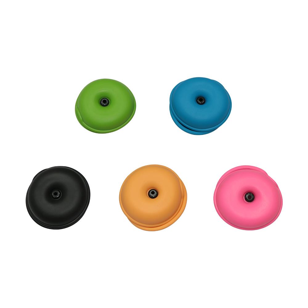 5Pcs Earphone Carry Case Round Assorted Colors Winder Design Strong Plastic Earphone Storage Bag