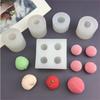 1Set 3D Lychee Silicone Molds for Fondant Soap Candle Strawberry Mango Wax Melts Berries Chocolate Candy Making Kitchen Tools