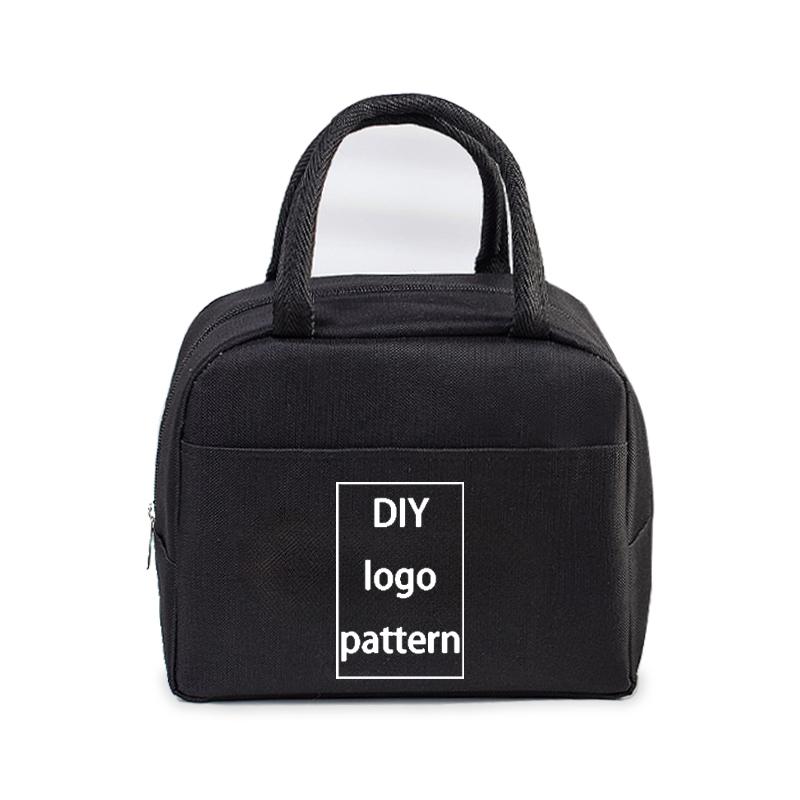 New Customized Images Bento Bag Kids  Y2K Insulated Lunch Box Bag Office Worker DIY Logo Pattern Lunch Bags
