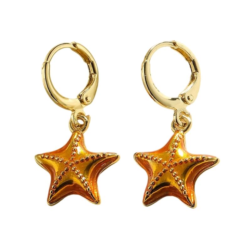 Drop Earrings Starfish Earrings Ear Buckles Women Dangle Earrings Female Fashion Earrings Perfect for Daily Wear