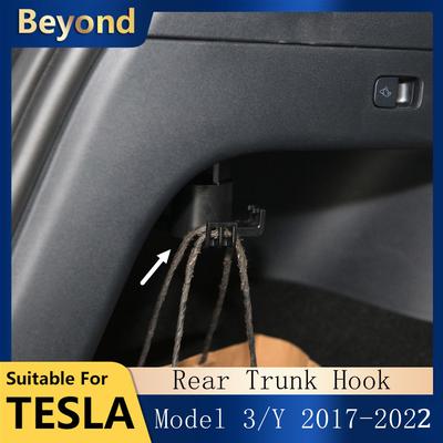Zadní háček do kufru pro Tesla Model Y Model 3 Věšák na náklad Přívěsek do auta Háček na nákupní tašku do kufru Interiérové doplňky