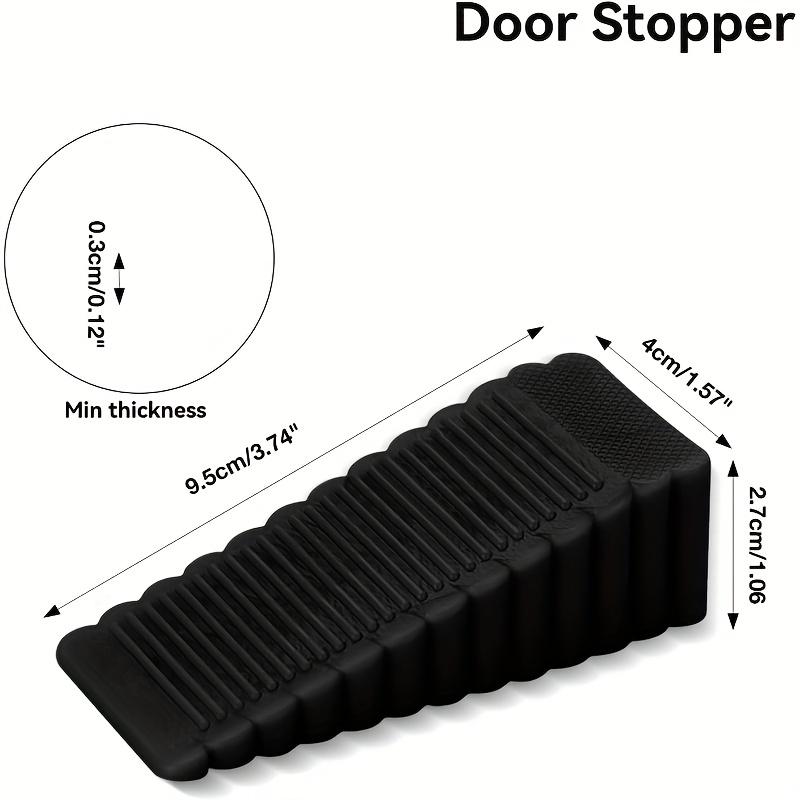 2/4 Pack Anti Slip Heavy Duty Rubber Door Stopper - Multifunctional Home/Office Door Stopper for Wooden Floor, Smooth Tiles