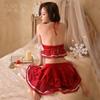 Sexy Pure Sex Clothes Dating Robe Underwear Velvet Christmas Cosplay Uniform Christmas Costume Filling Cloud