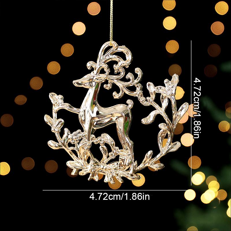 1PC Plastic Gifts Elk Holiday Butterfly Christmas Tree Ornaments Party Multiple Options Available