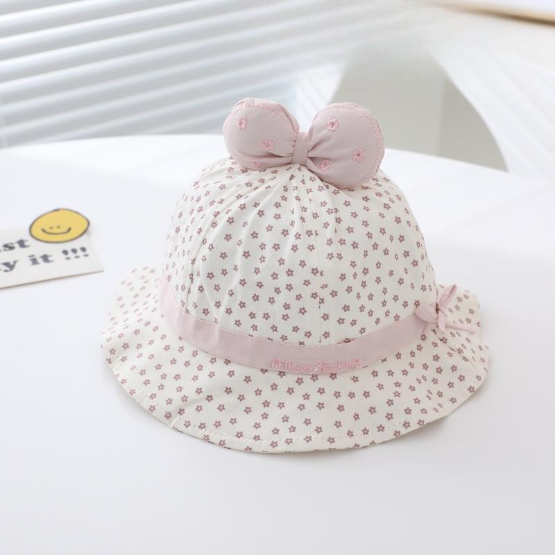 Baby Hat Spring and Autumn New Baby Flowers Fisherman Hat Baby Girl Super Cute Baby Hat Children Outdoor