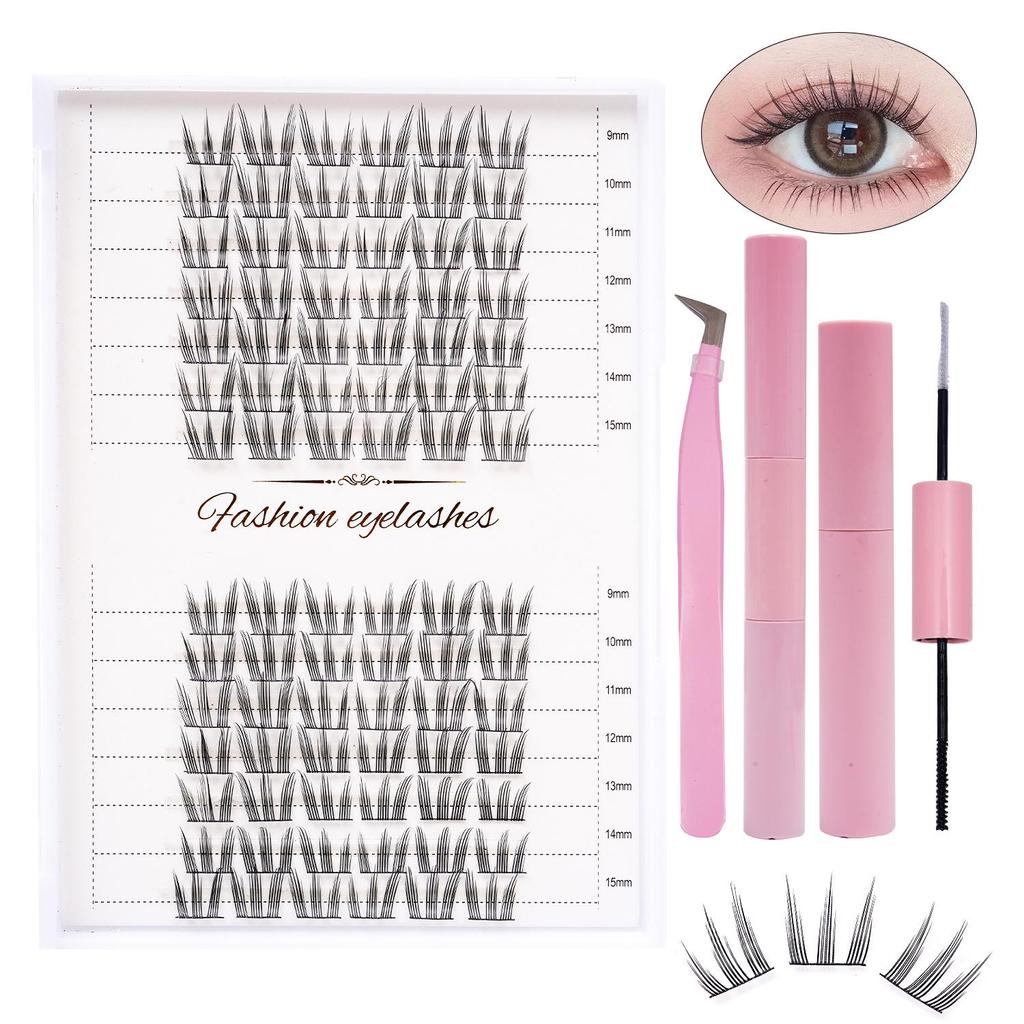 9-15mm DIY Eyelash Extension Set: Artificial Mink Clusters