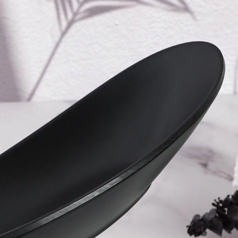 Oval Jewelry Tray Black Key Tray Hotel Tableware Decor Bowl  Key