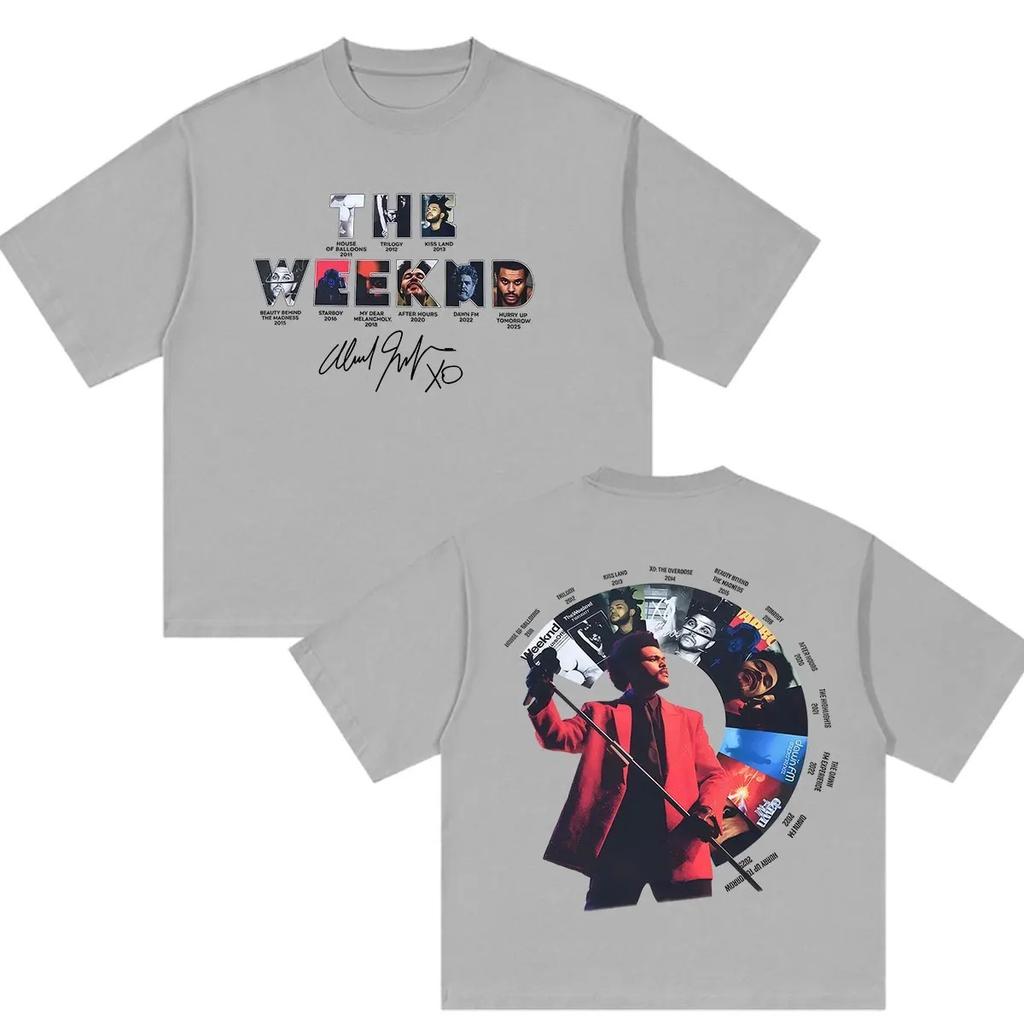 Rappe The Weeknd Hurry Up Tomorrow Tour  Graphic T Shirts Unisex Women Hip Hop Vintage Fashion Oversized Cotton TShirt YK