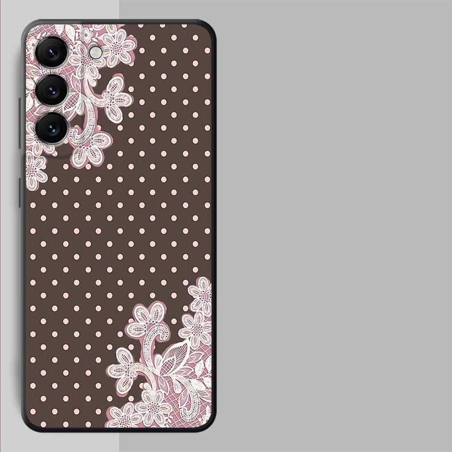 Black Sexy Lace Case for Samsung Galaxy A57 A73 A51 A52 A36 A53 A35 A25 A32 A26 A37 A22 A23 A24 A55 Phone Cover A72 A71
