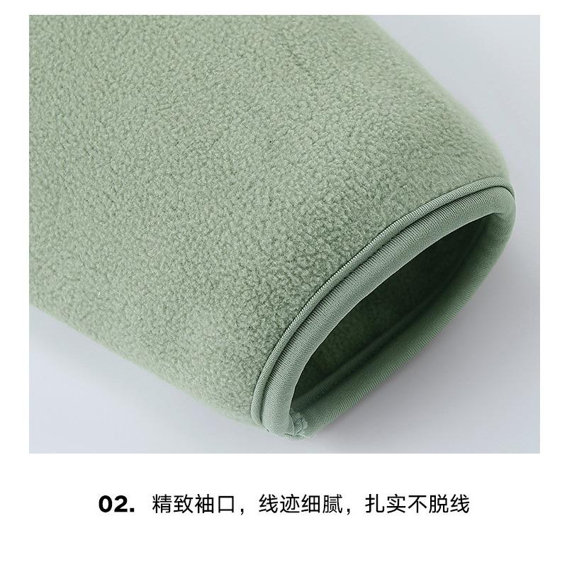 Men S Fleece Stand Collar Zip Up Sweatshirt Winter Warm Outerwear