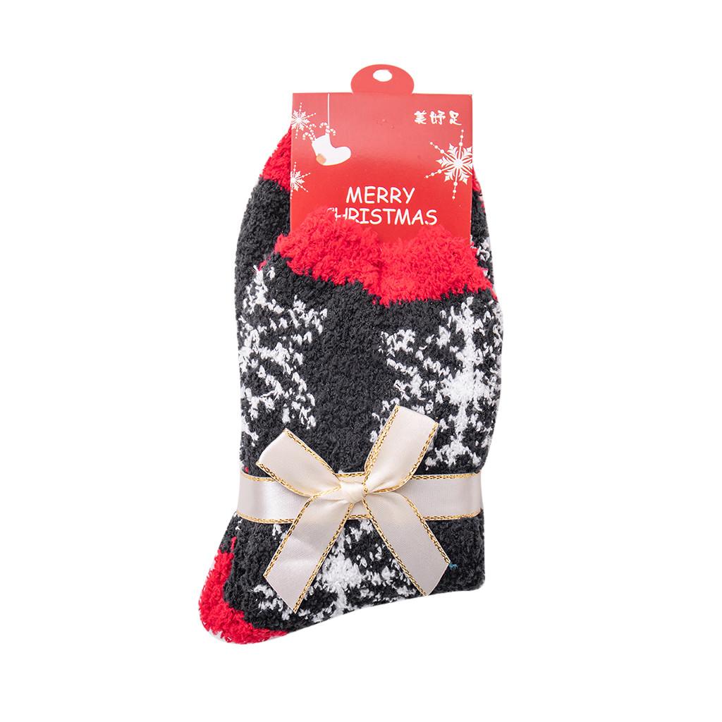 Warme Winter Haus Frauen Mädchen Weiche Bett Boden Socken Weihnachten Schlafsocken