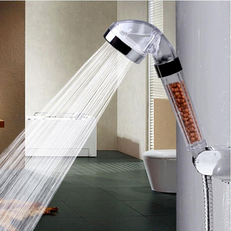 Anion Bath Shower Head Jetting Shower Head High Pressure Saving Water Bathroom Filter Shower SPA Nozzle Bathroom Accessories