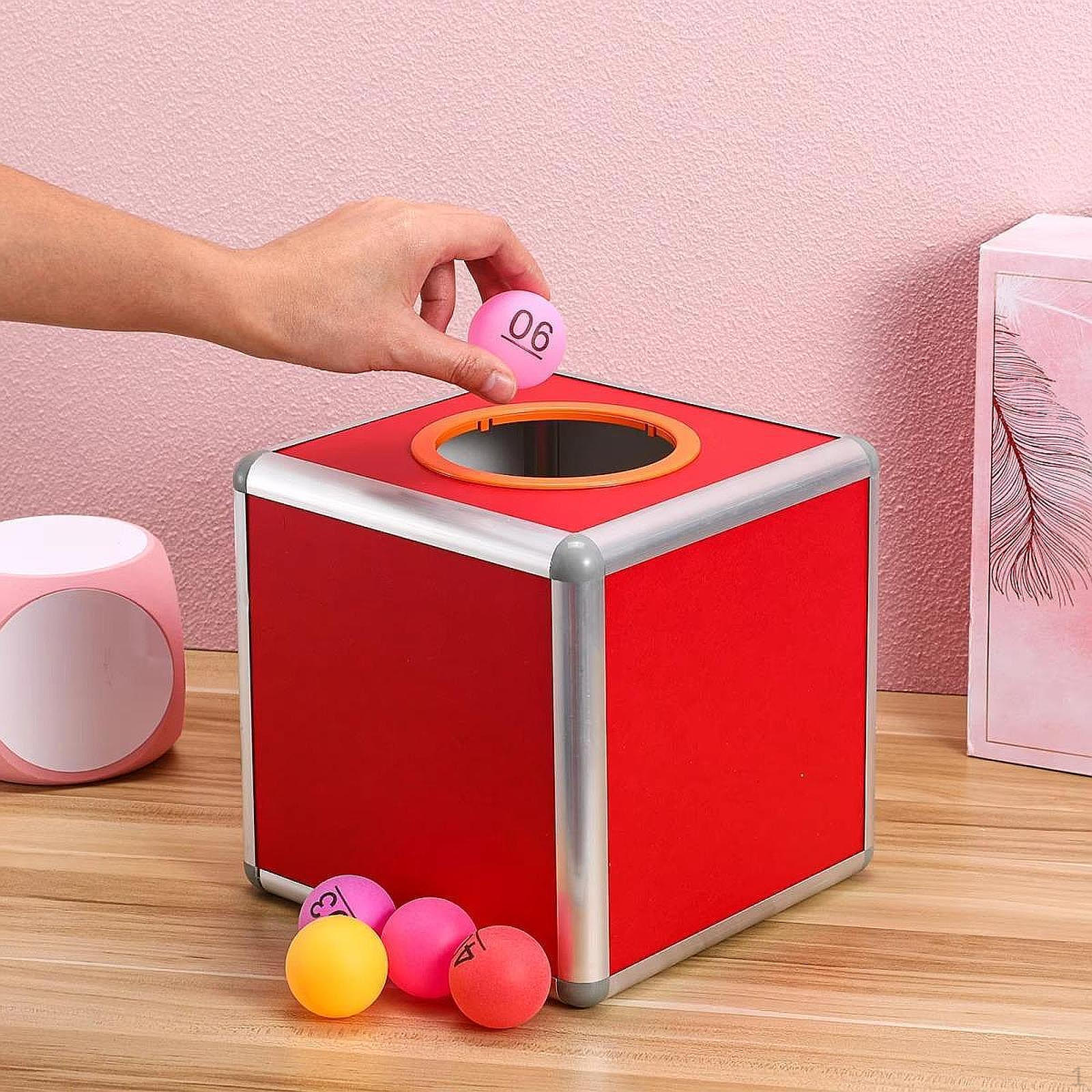 Лотерейная урна для голосования, лотерейный билет из алюминиевого сплава с ячейкой для хранения 30 cm