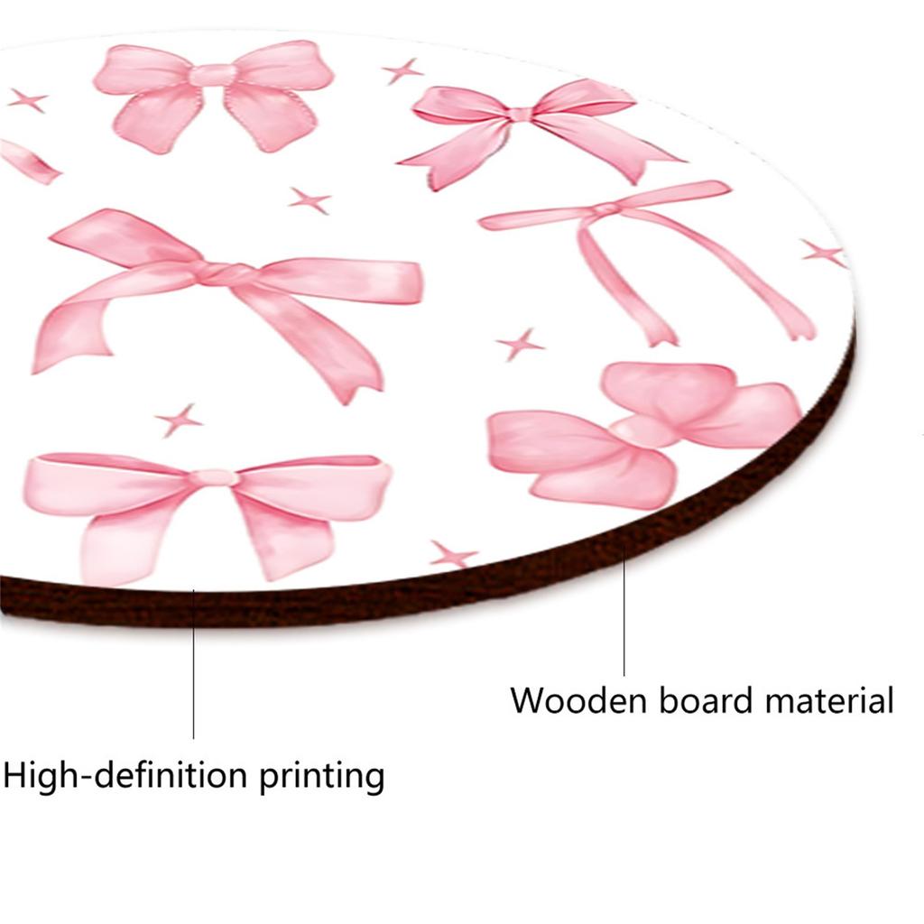 4ks Vánoční podložka na stůl 2D Dřevěná jídelní podložka Podložka na stůl Absorpční Protiskluzová podložka Snadno se čistí podtácek