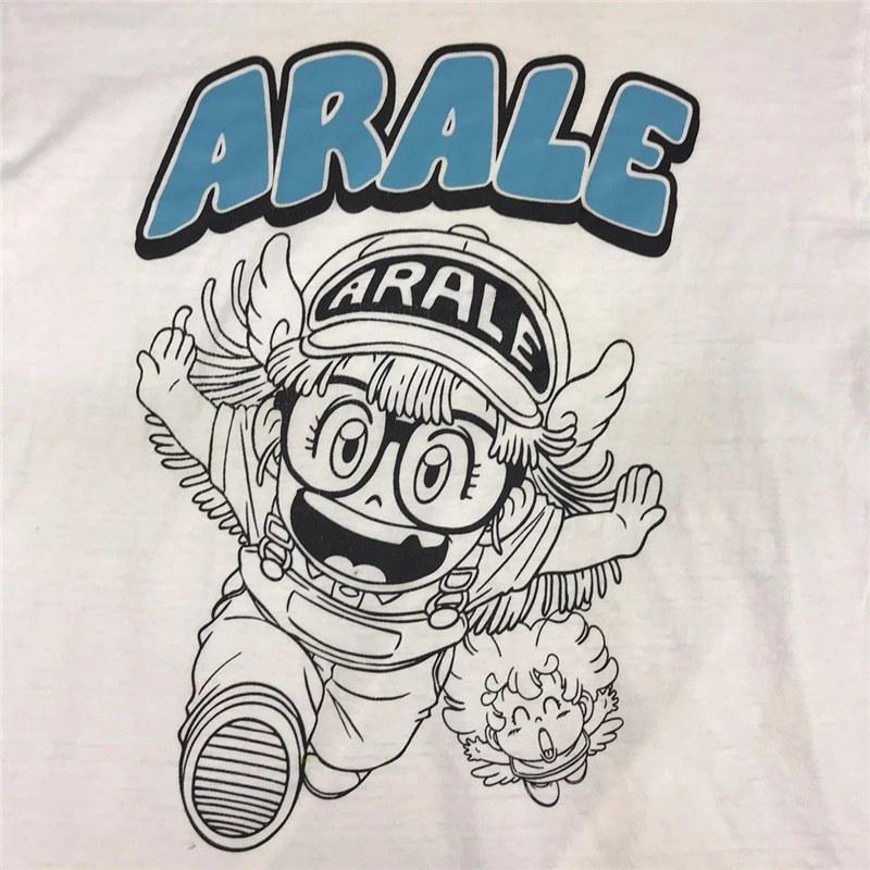 

Retro Arale Japanese Anime T-shirt - Cute, Age-Reducing Loose Fit L білий