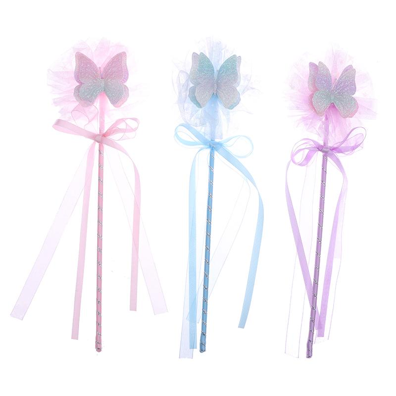 Roztomilý motýl kouzelná hůlka víla hůlka princezna cosplay rekvizity hůlka pro dívky narozeninové halloweenské párty potřeby