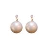 Silver Needle Luxury Zircon Flower & Butterfly Pearl Earrings - High-End French Retro Autumn/Winter Style