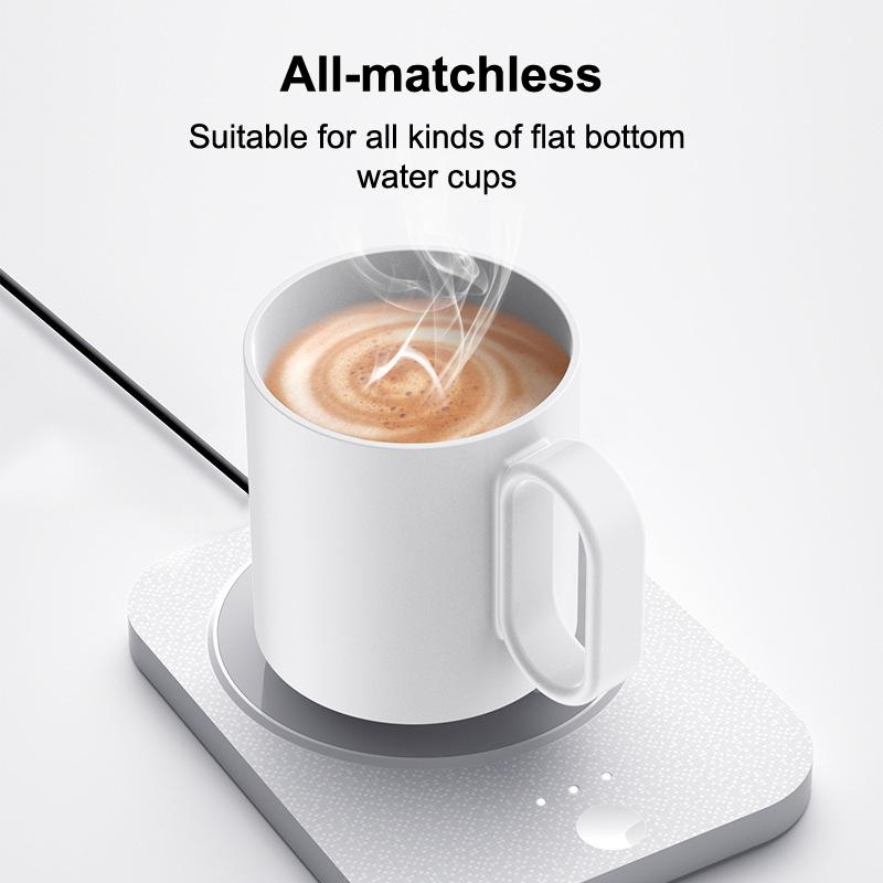 Inteligentní termostatický ohřívač, USB plug-in ohřev, 3 nastavení teploty, malý ohřívač šálků vhodný pro použití na stole