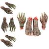 Accessoire d'Halloween Main Fausse Accessoires de Filmage Main Fausse Unique Super Mignonne Exportation Directe Accessoires pour le Corps